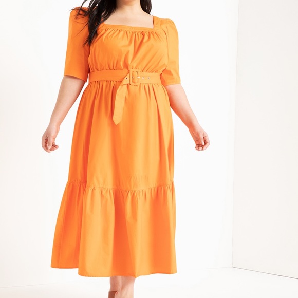 Eloquii Dresses & Skirts - NWT ELOQUII 26W 🍊 Fit and Flare Dress